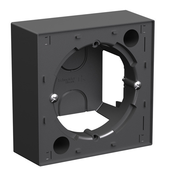 Коробка для наружного монтажа Systeme Electric Atlasdesign базальт ATN001400
