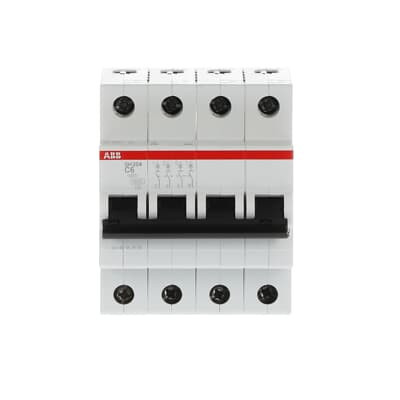 Автоматический выключатель ABB SH204-C6 4P 6kA 6А 2CDS214001R0064