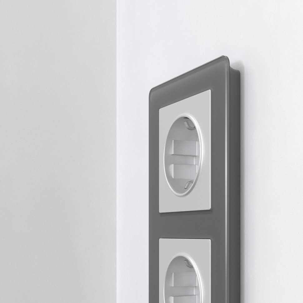 Рамка из акрила на 3 поста Acrylic графит W0032704