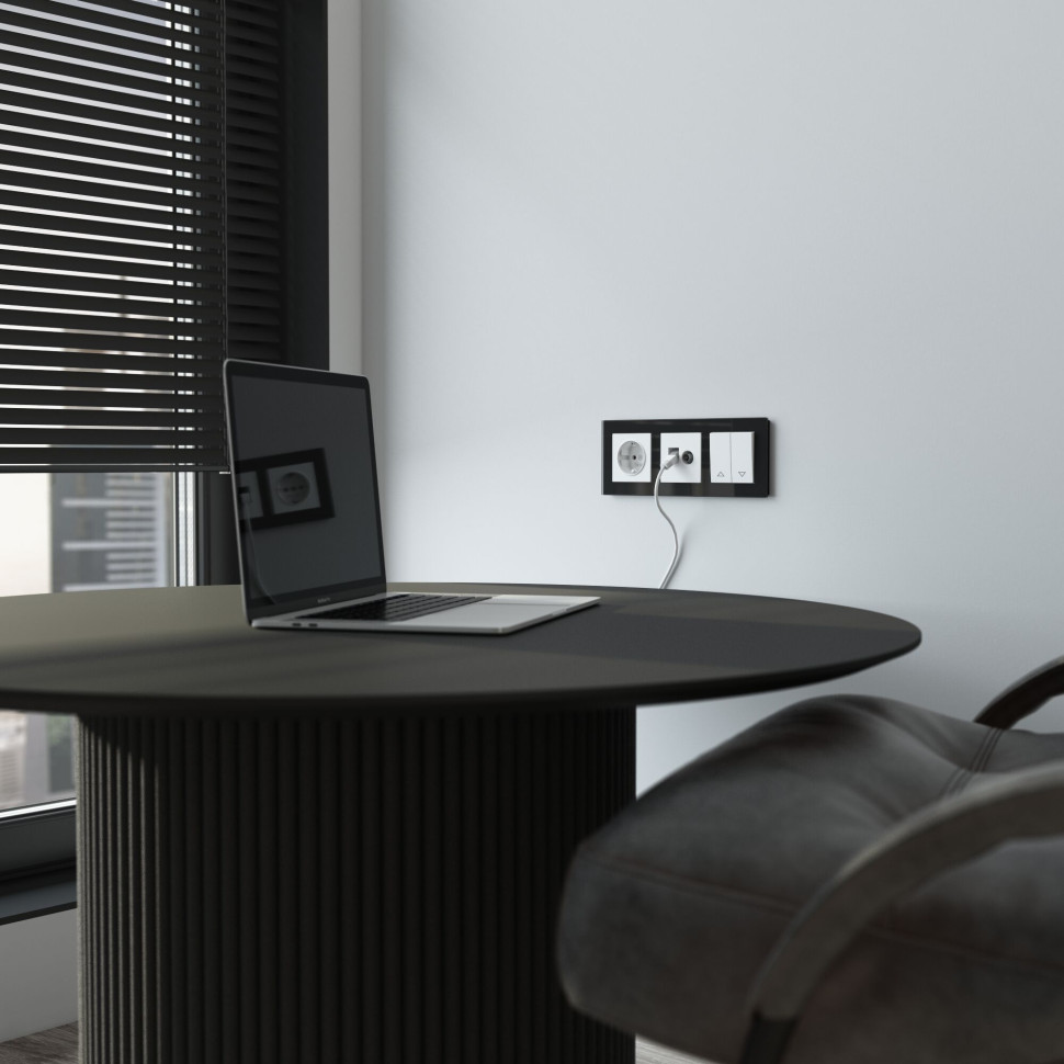 Розетка ТВ+Ethernet RJ-45 6 cat. (белый) W1181301