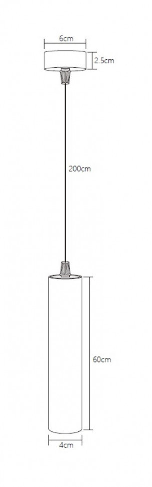 Подвесной светодиодный светильник Fiberli Tube460BN 12110202