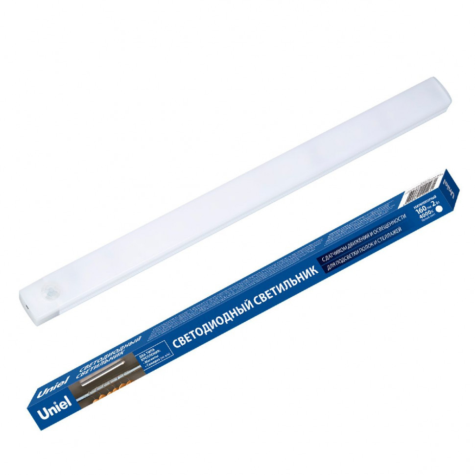 Мебельный светильник Uniel ULM-F60-2W/4000K/RECH SENSOR IP20 WHITE UL-00011955