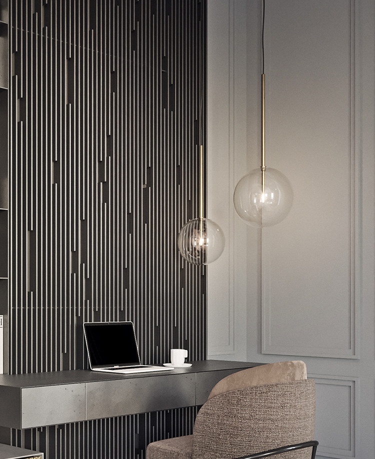 Подвесной светильник Delight Collection Ball Sola 9217P/D180 gold