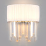 Настенный светильник Eurosvet Amantea 10122/2 хром/прозрачный хрусталь Strotskis (10106/2)