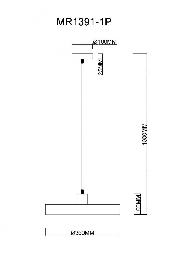 Подвесной светильник MyFar Ria MR1391-1P