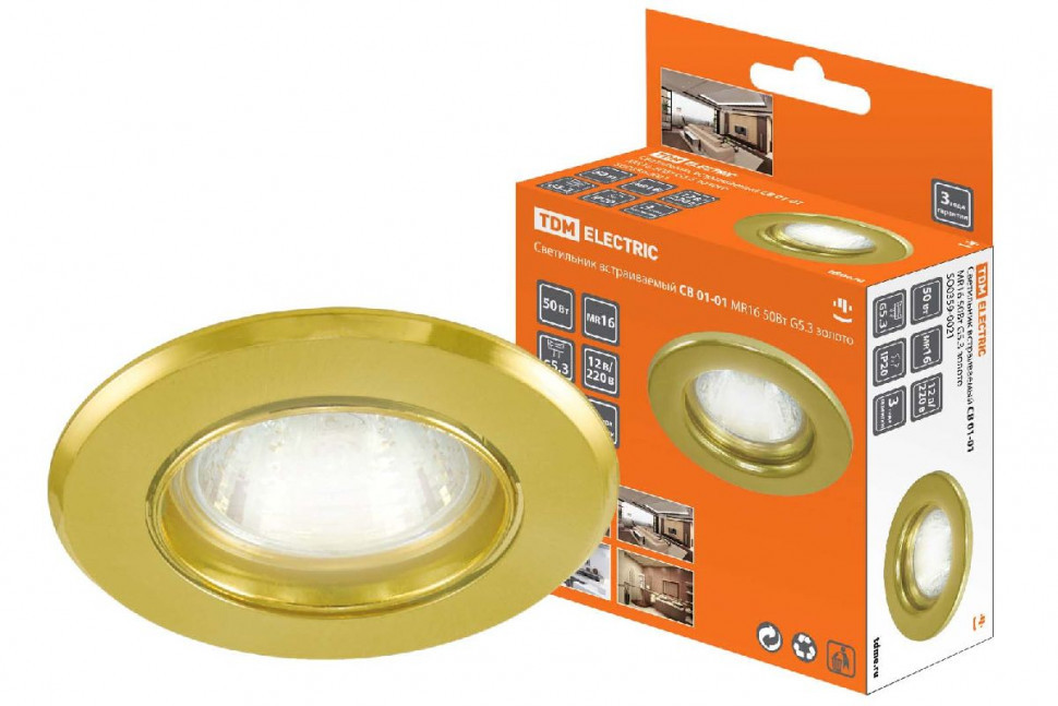 Встраиваемый светильник TDM Electric СВ 01-01 SQ0359-0021