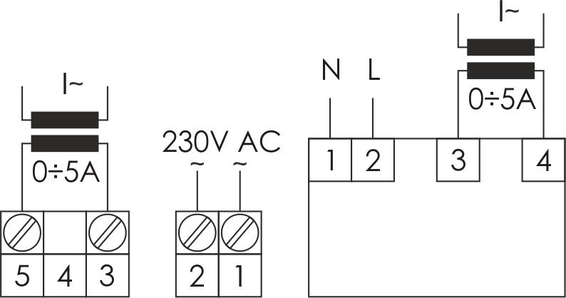  Указатель тока DMA-1T для однофазной сети