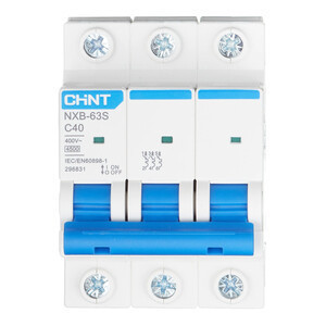 Автоматический выключатель CHINT NXB-63S 3P 40А 4.5kA 400В х-ка C (R) 296831