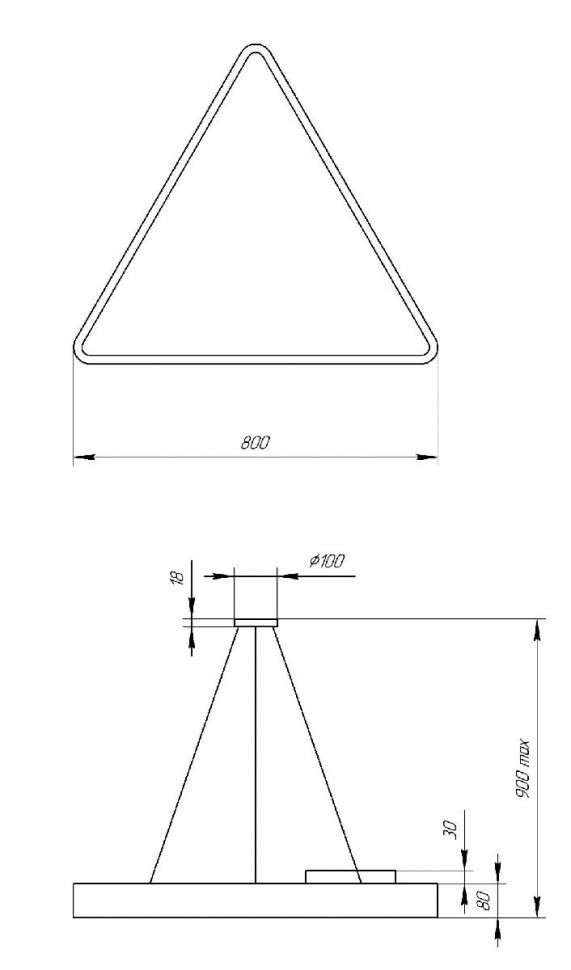 Подвесной светодиодный cветильник Geometria ЭРА Delta SPO-152-B-40K-048 Б0050577