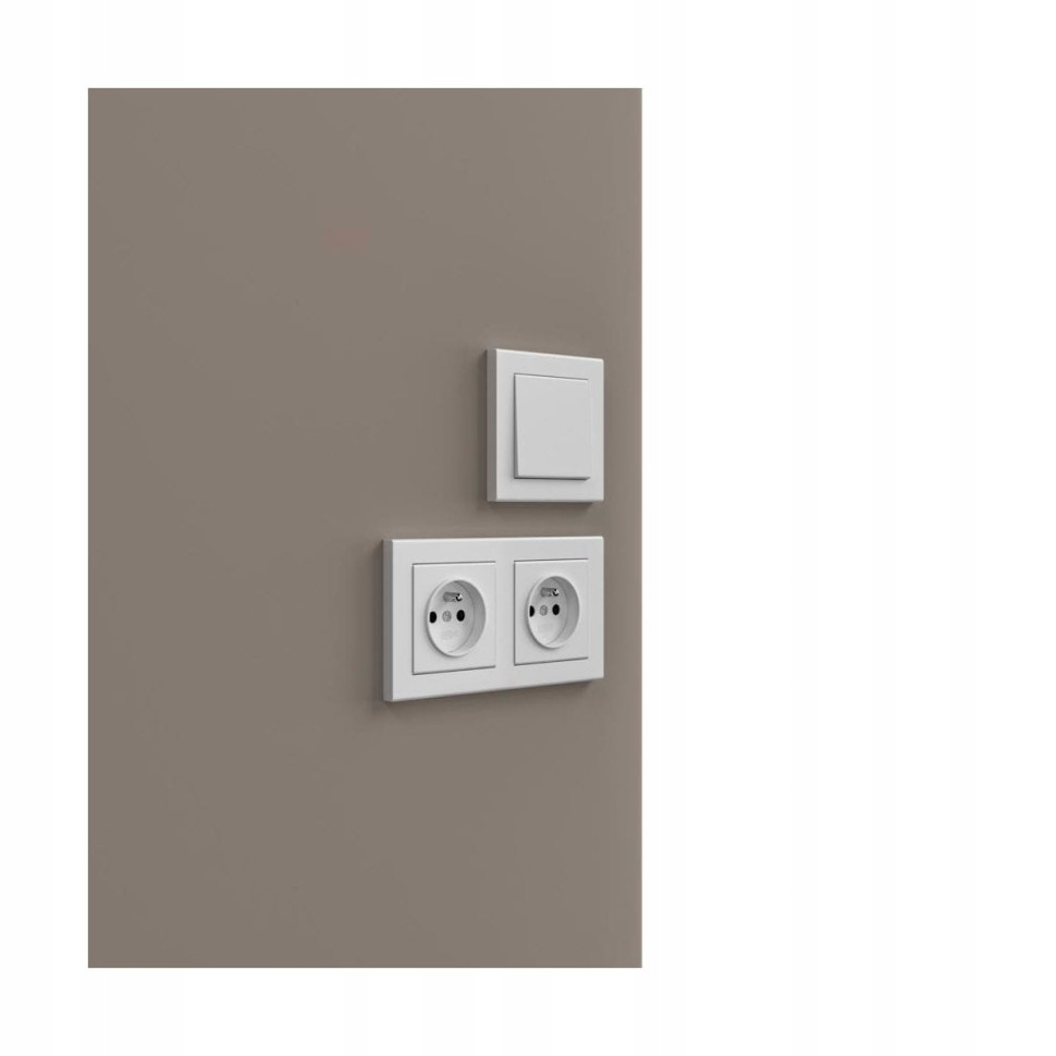 Ospel Sonata Белый Выключатель 1-клавишный ŁP-1R/m/00