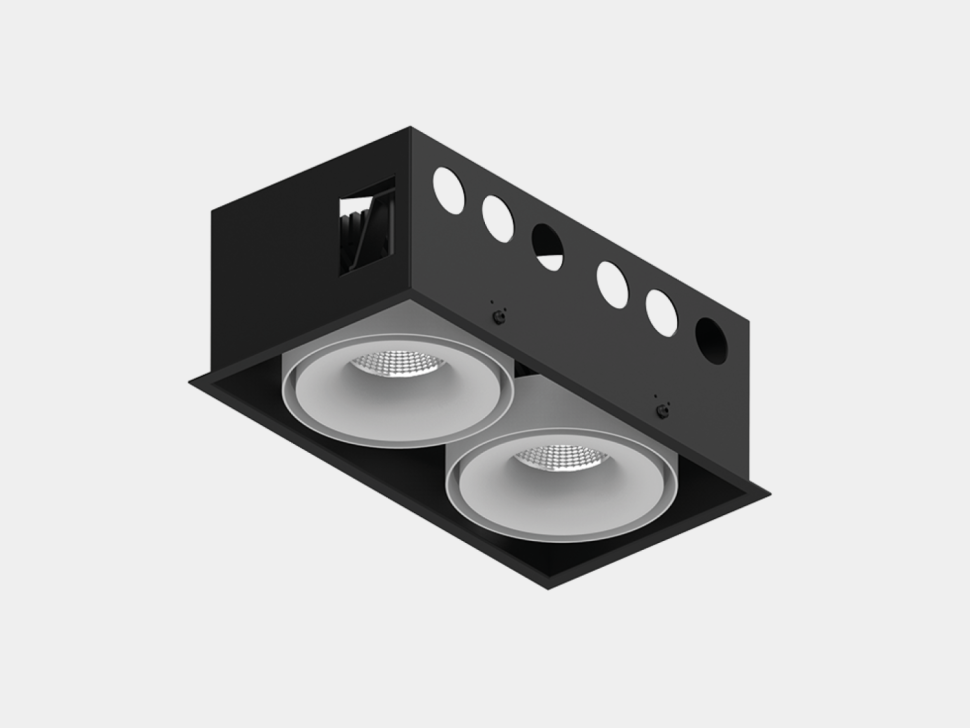  SWG PRO Корпус светильника потолочный встраиваемый  поворотный, IP20, COMBO-CRD2-WH