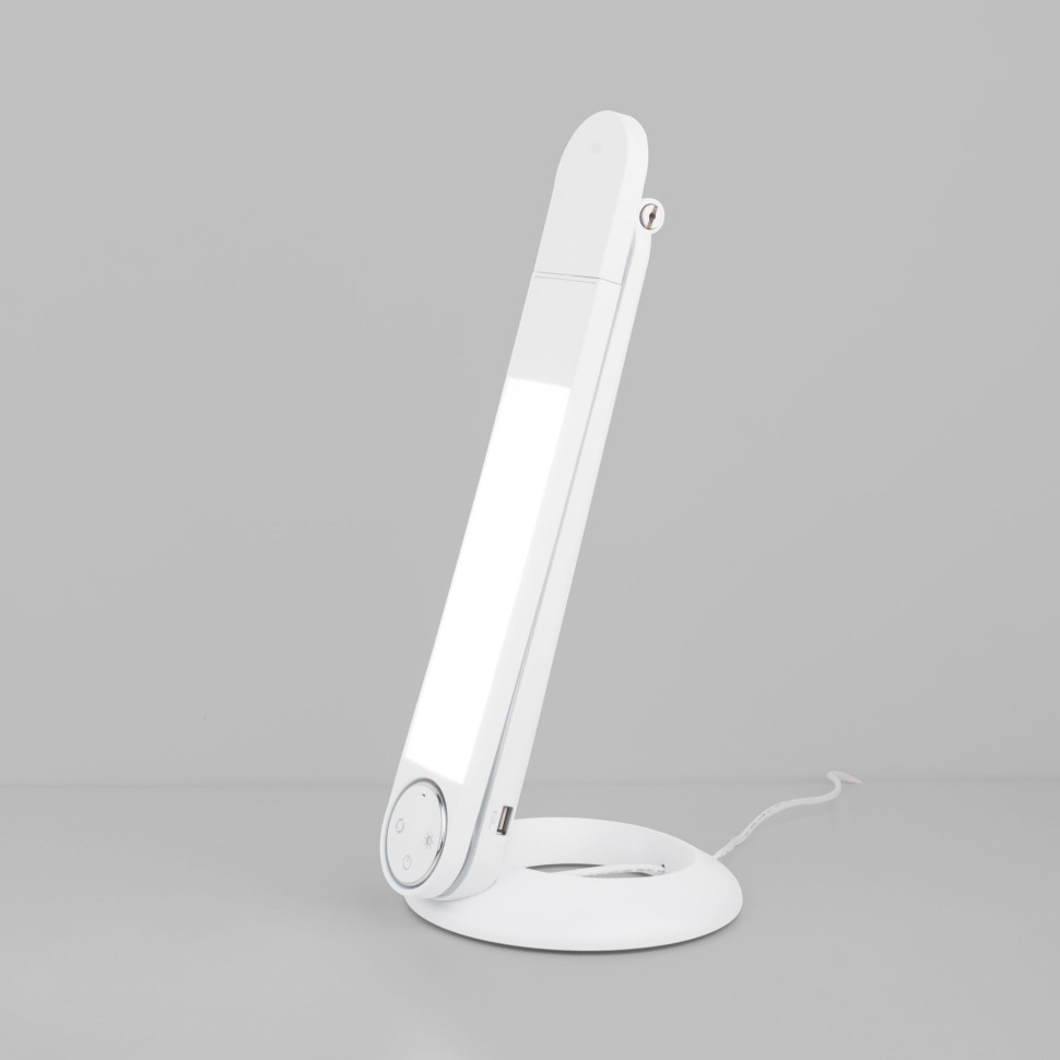 Светодиодная настольная лампа с беспроводной зарядкой 80428/1 белый