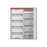 CA24VML Шкаф 48М навесной с медиапанелями IP30,  650x550x160 с самозажимными клеммами N/PE и дверью с вент. отверстиями ComfortLine C 2CPX052211R9999
