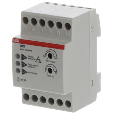 Реле контроля напряжения и перекоса фаз SQZ3 ABB 2CSM111310R1331