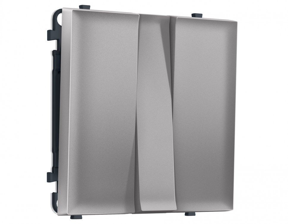 MS505010 Комплект механизма 3-кл выключателя SIGMA Сталь матовый 10A-250V QUANT PRO (SP5050, PR133)