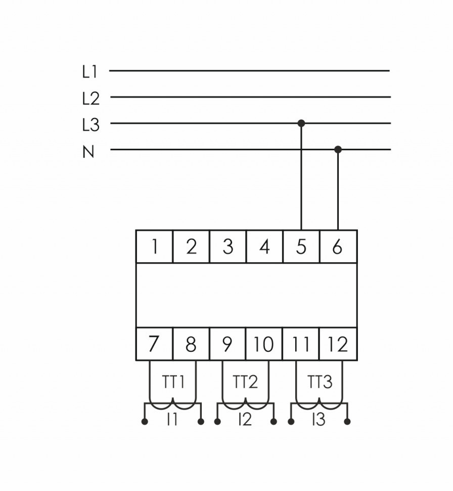 Указатель тока WT-3-T для трёхфазной сети (20-450 AC / 30-40 DC)
