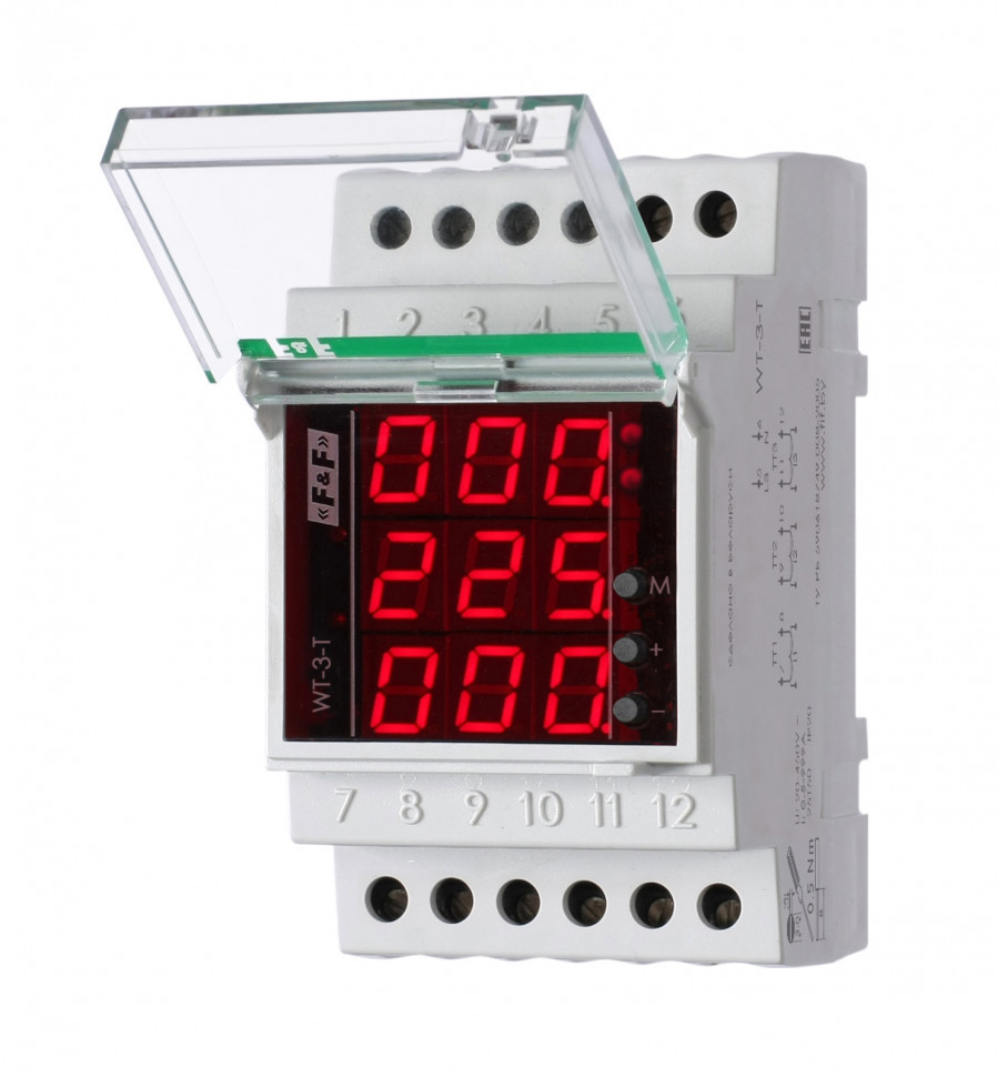 Указатель тока WT-3-T для трёхфазной сети (20-450 AC / 30-40 DC)