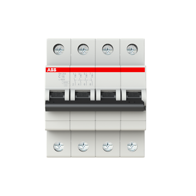 Автоматический выключатель ABB SH204-C16 4P 6kA 16А 2CDS214001R0164