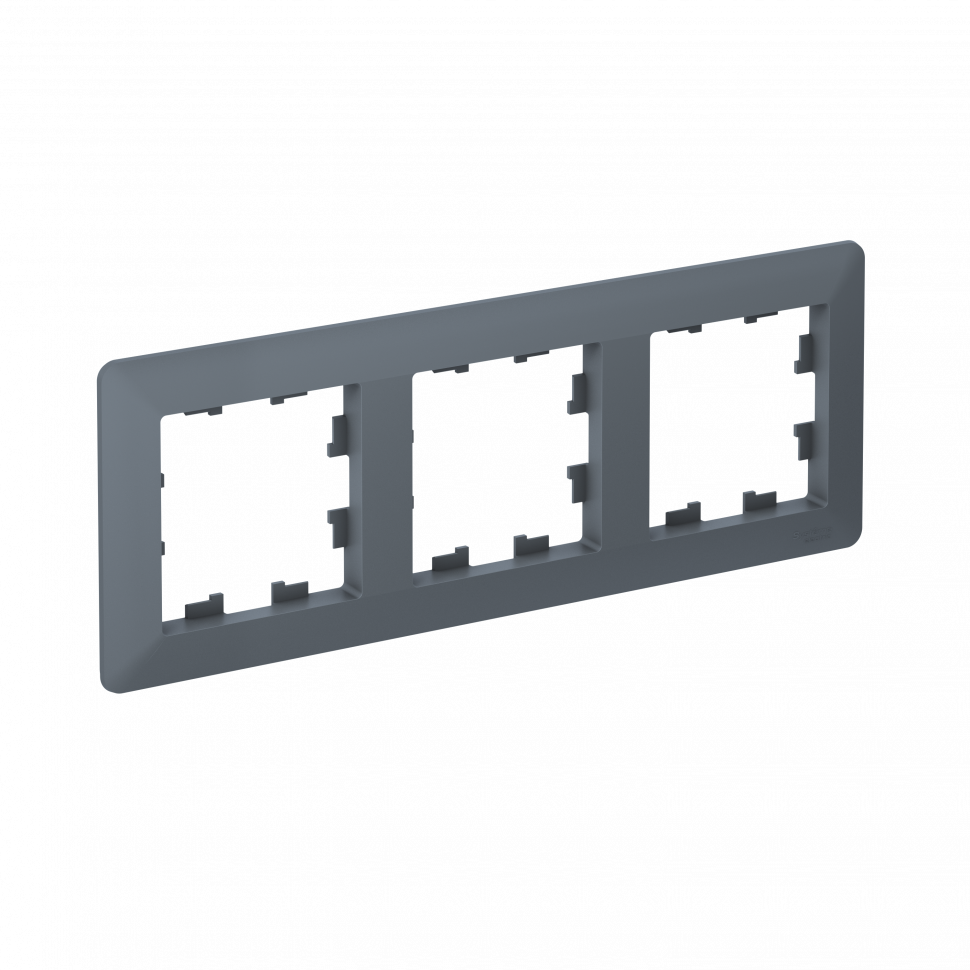 Рамка Systeme Electric AtlasDesign Air 3-ая, цвет грифель, ATN220703