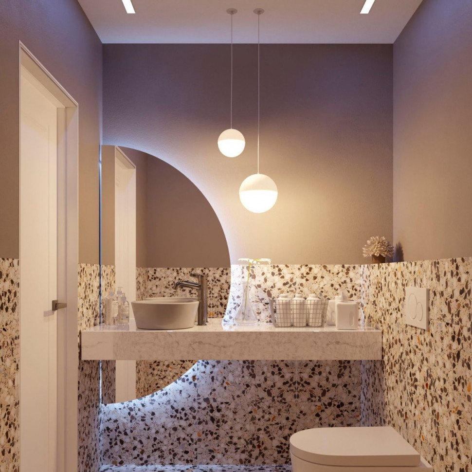 Подвесной светильник Arlight SP-EMISFERO-HANG-BUILT-R150-11W Day4000 (WH, 170 deg, 230V) 056586