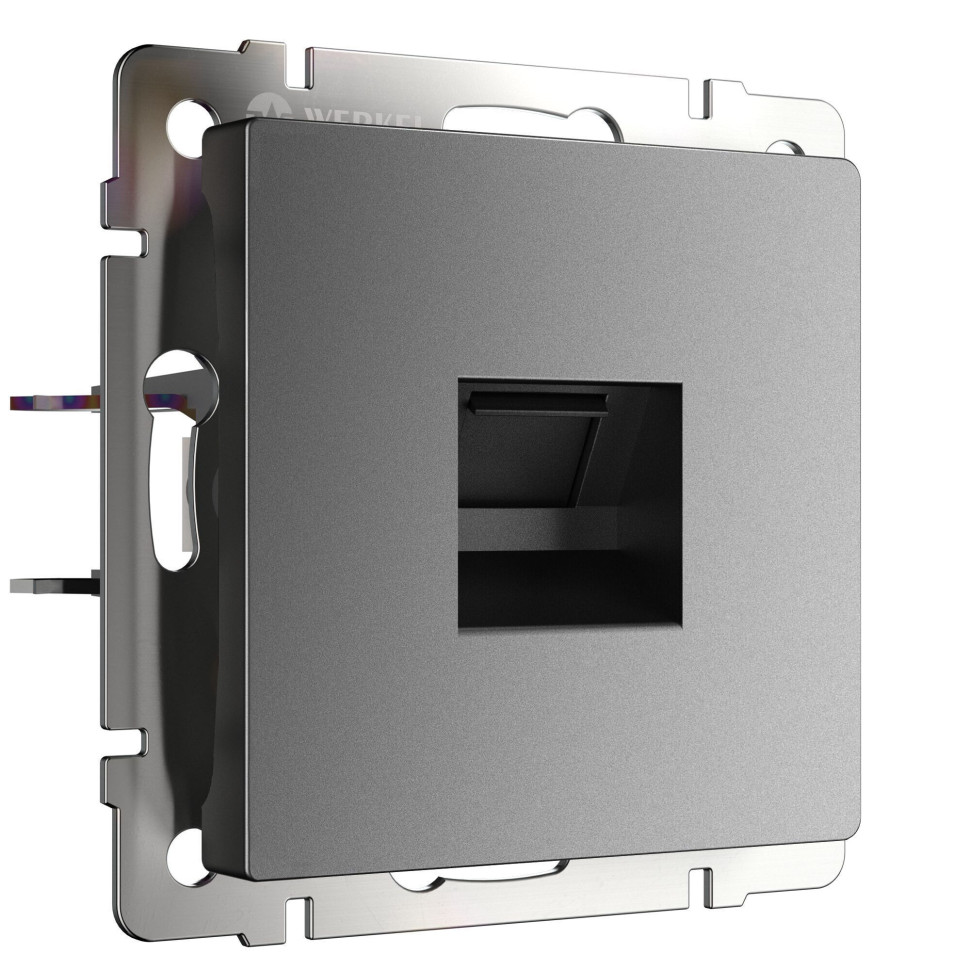 Розетка Ethernet RJ-45 графит матовый W1181064
