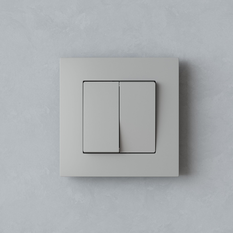 W0012917/ Рамка на 1 пост Slab (дымчатый софт) W0012917