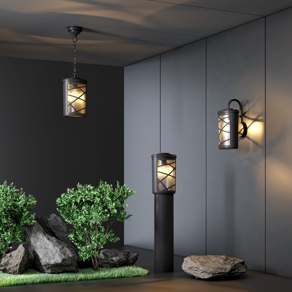 Уличный настенный светильник Premier D IP44 GL 1017D черный