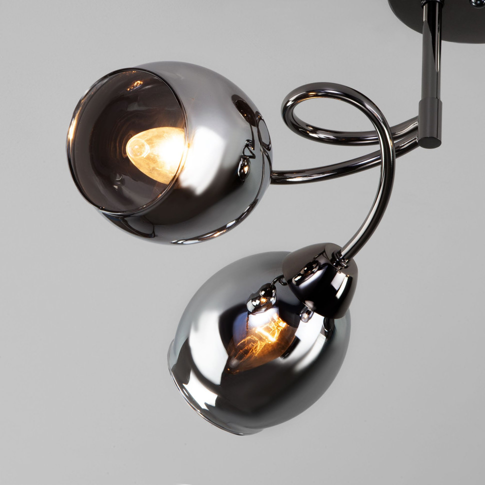 Потолочная люстра со стеклянными плафонами 30171/4 черный жемчуг