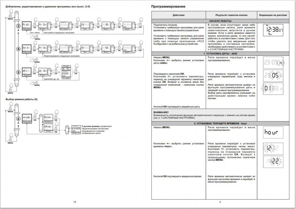 Реле времени программируемый PCZ-521-3
