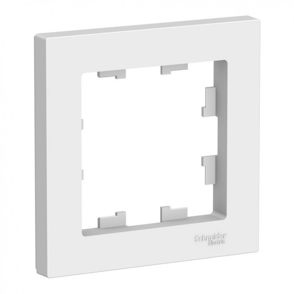 Рамка Systeme Electric Atlas Design на 1 пост, белая ATN000101