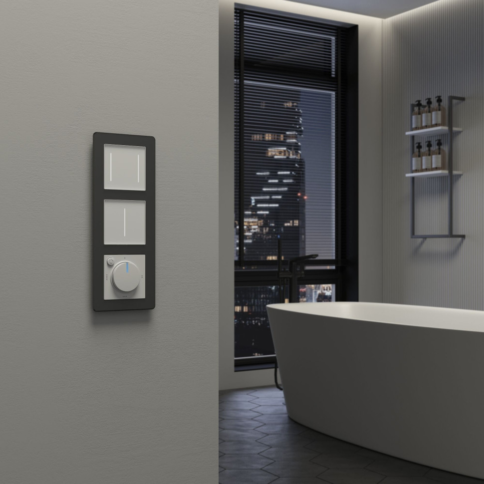 Рамка из акрила на 3 поста Acrylic черный W0032708