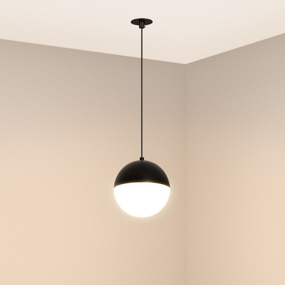Подвесной светильник Arlight SP-EMISFERO-HANG-BUILT-R150-11W Warm3000 (BK, 170 deg, 230V) 056589