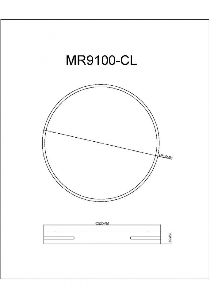 Потолочный светильник Myfar Oberon MR9100-CL