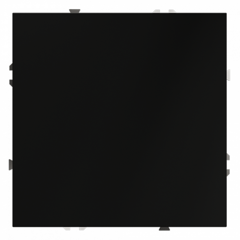 Заглушка VOLTUM S70 с суппортом, (черный матовый) VLS080108