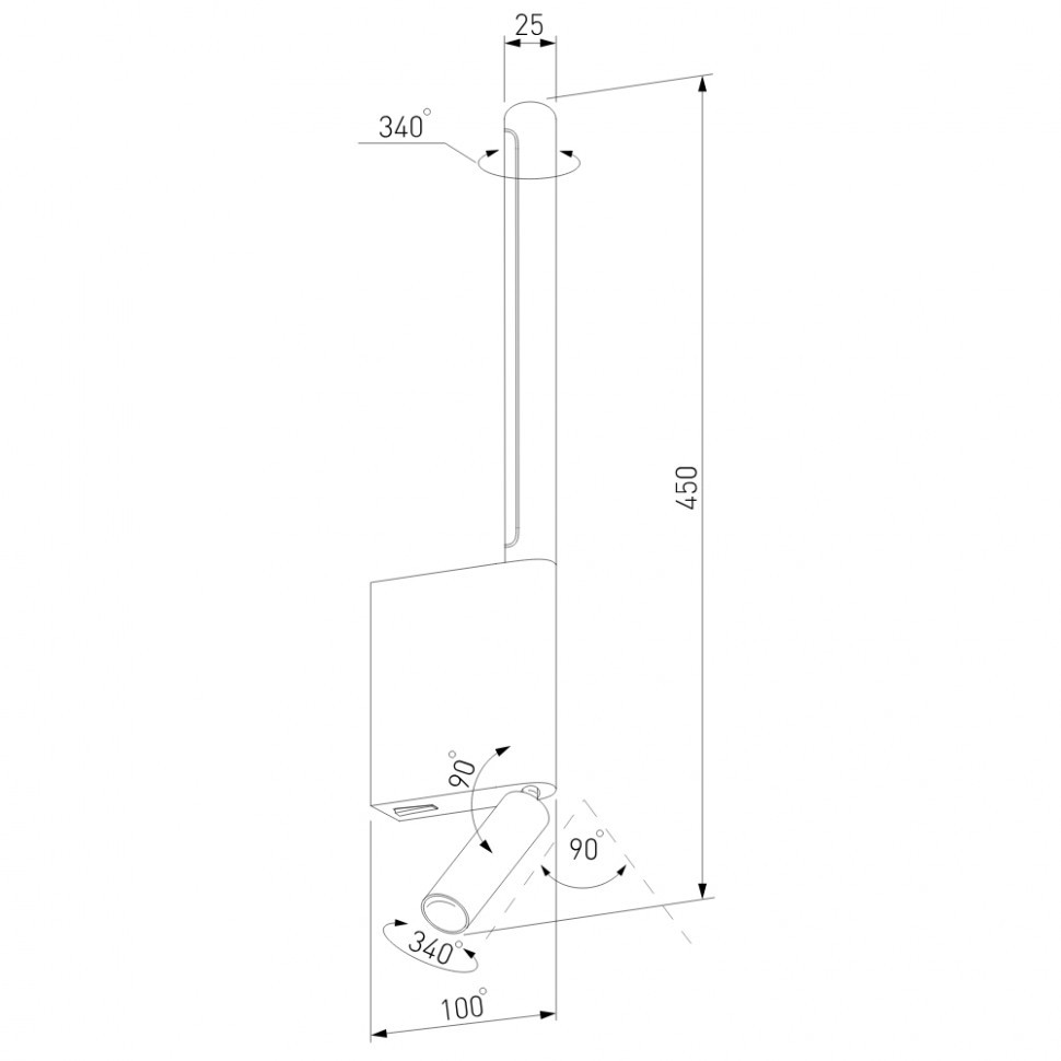 Настенный светильник Elektrostandard Sarca 4690389204524 40111/LED a066403