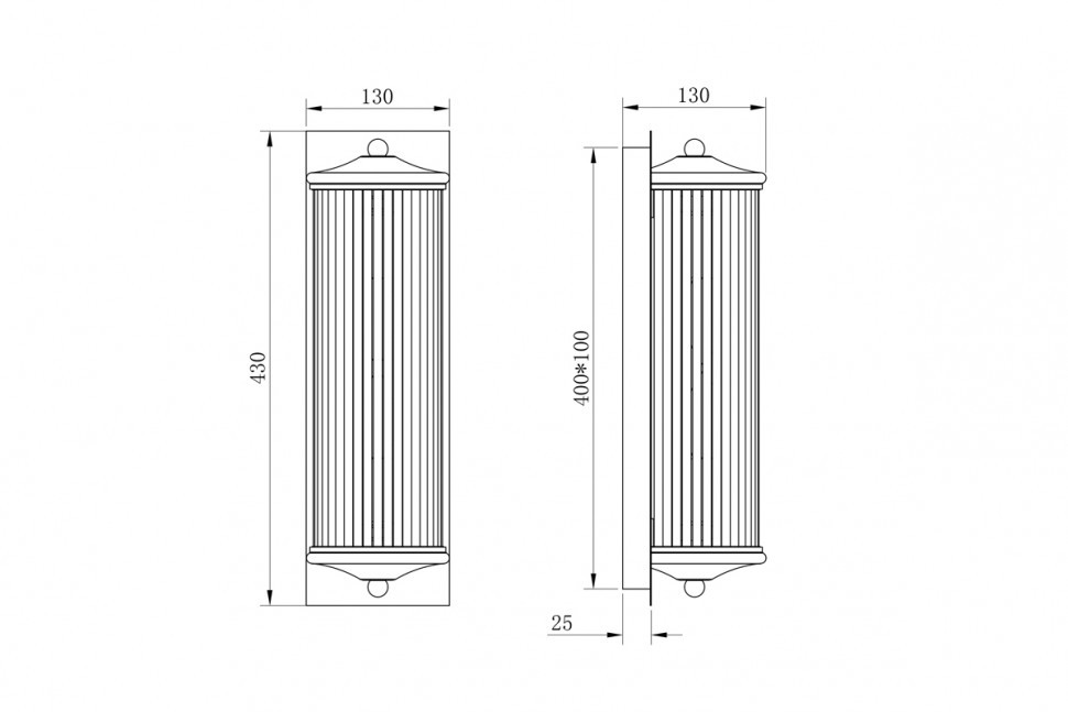 Настенный светильник Garda Decor K2KG0604W-1