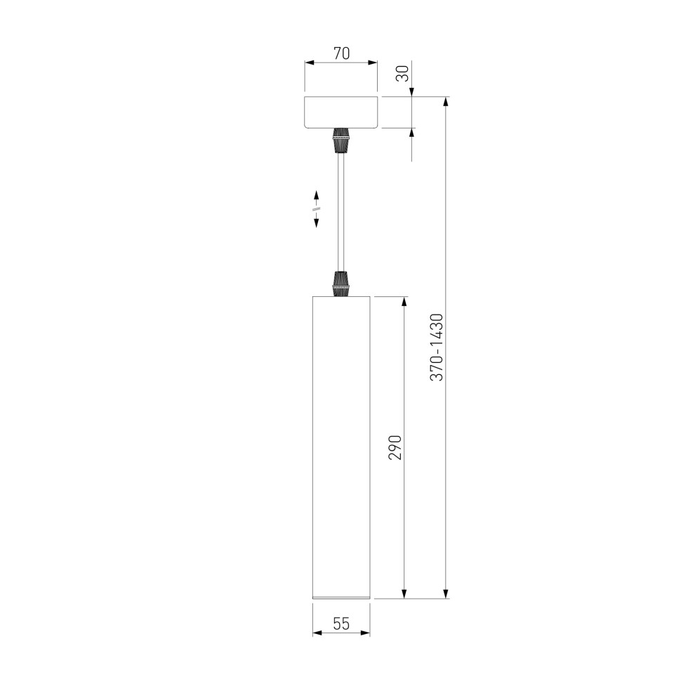 Светодиодный подвесной светильник 50161/1 LED золото