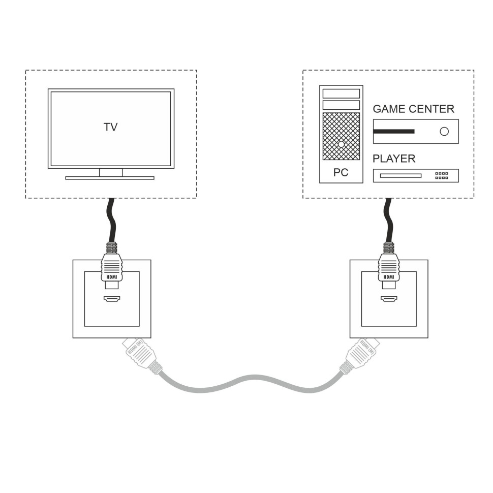 W1186006/ Розетка HDMI (серебряный) W1186006