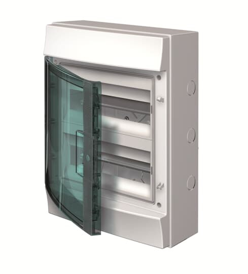 Бокс настенный 24М IP65 прозрачная зеленая дверь Mistral65 (с клемм) 1SLM006502A1204
