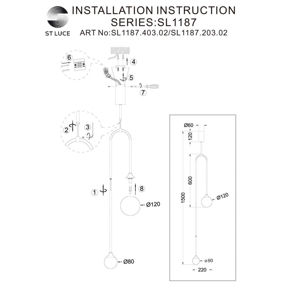 Подвесной светильник ST Luce Vive SL1187.203.02
