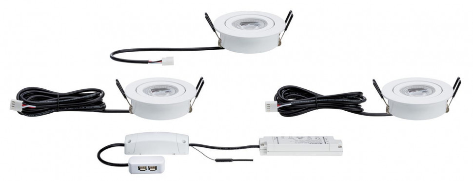 Встраиваемый светодиодный светильник Paulmann Lensl 50065