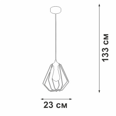 Подвесной светильник Vitaluce V2867-1/1S