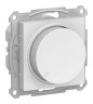 Светорегулятор поворотно-нажимной Systeme Electric Atlas Design 400 Вт, белый ATN000123