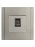 FORTE&PIANO Розетка компьютерная RJ45 кат.6 FP531 сталь IEK