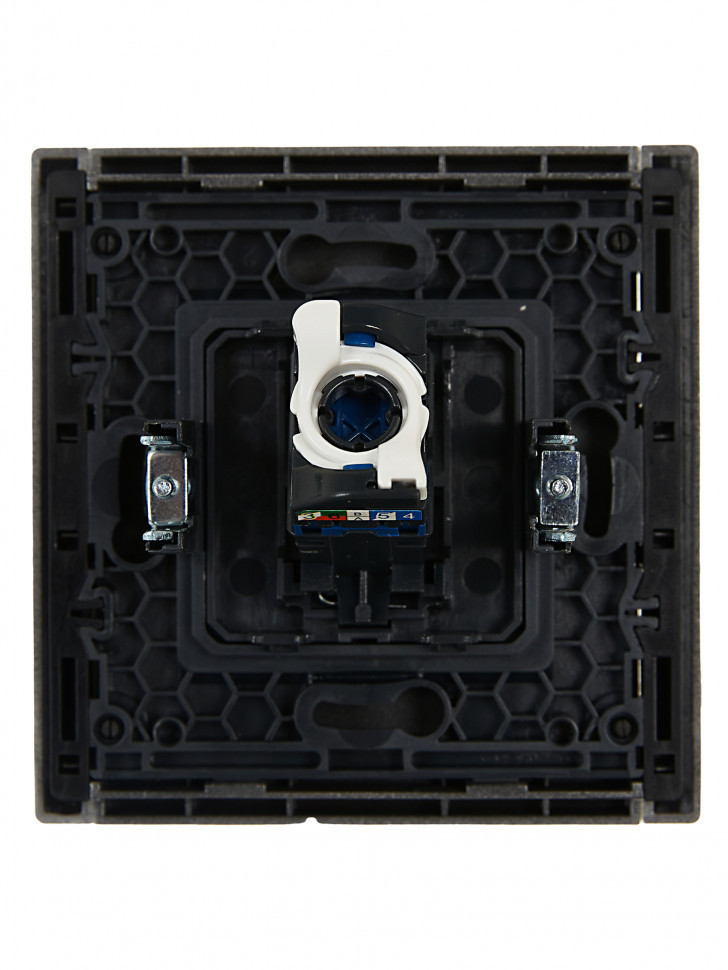 FORTE&PIANO Розетка компьютерная RJ45 кат.6 FP531 сталь IEK