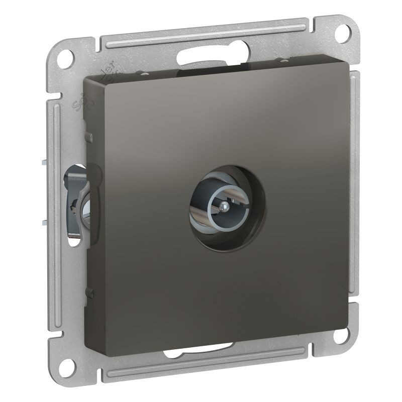 Розетка TV Schneider Electric Atlas Design проходная, сталь ATN000992