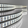 Лента светодиодная 240 LED 18 Вт IP20 двухрядная 3300К теплый белый 2835 24V 240Led 18W IP20