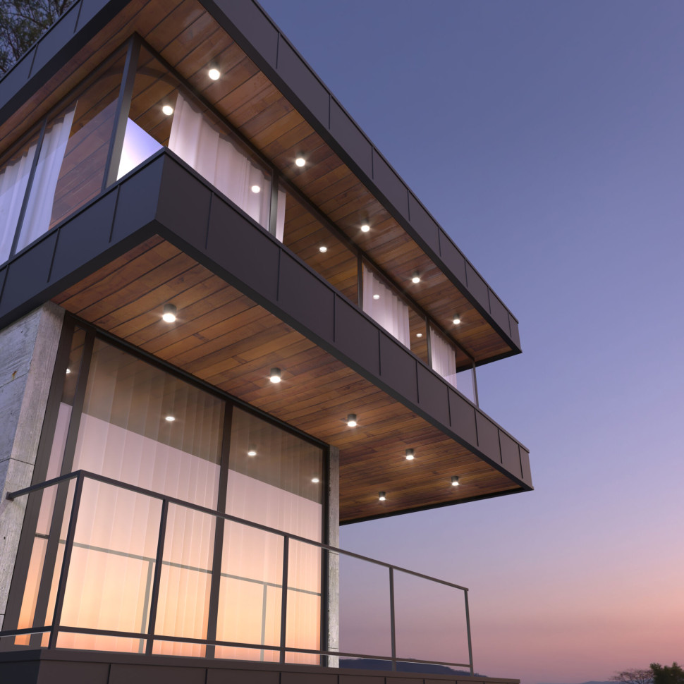 Уличный потолочный светильник Light LED 2105 IP54 35132/H черный