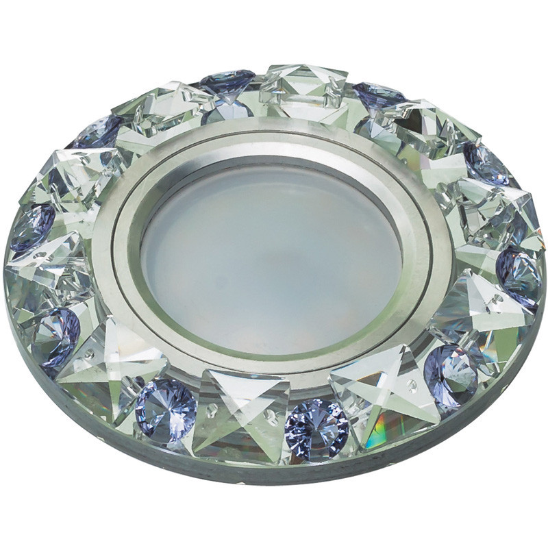 Встраиваемый светильник Fametto Peonia DLS-P123 GU5.3 CHROME/CLEAR+PURPLE 10644