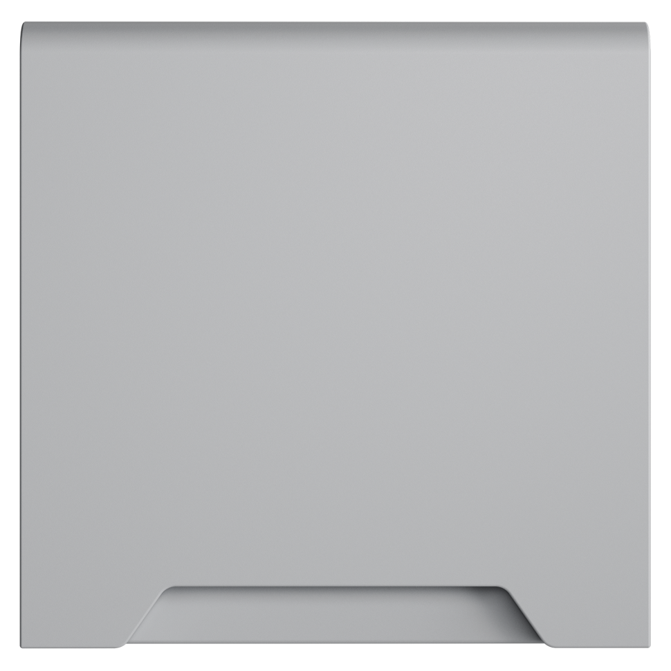 Накладка для розетки с заземлением, защитными шторками и крышкой, S70 (серый)